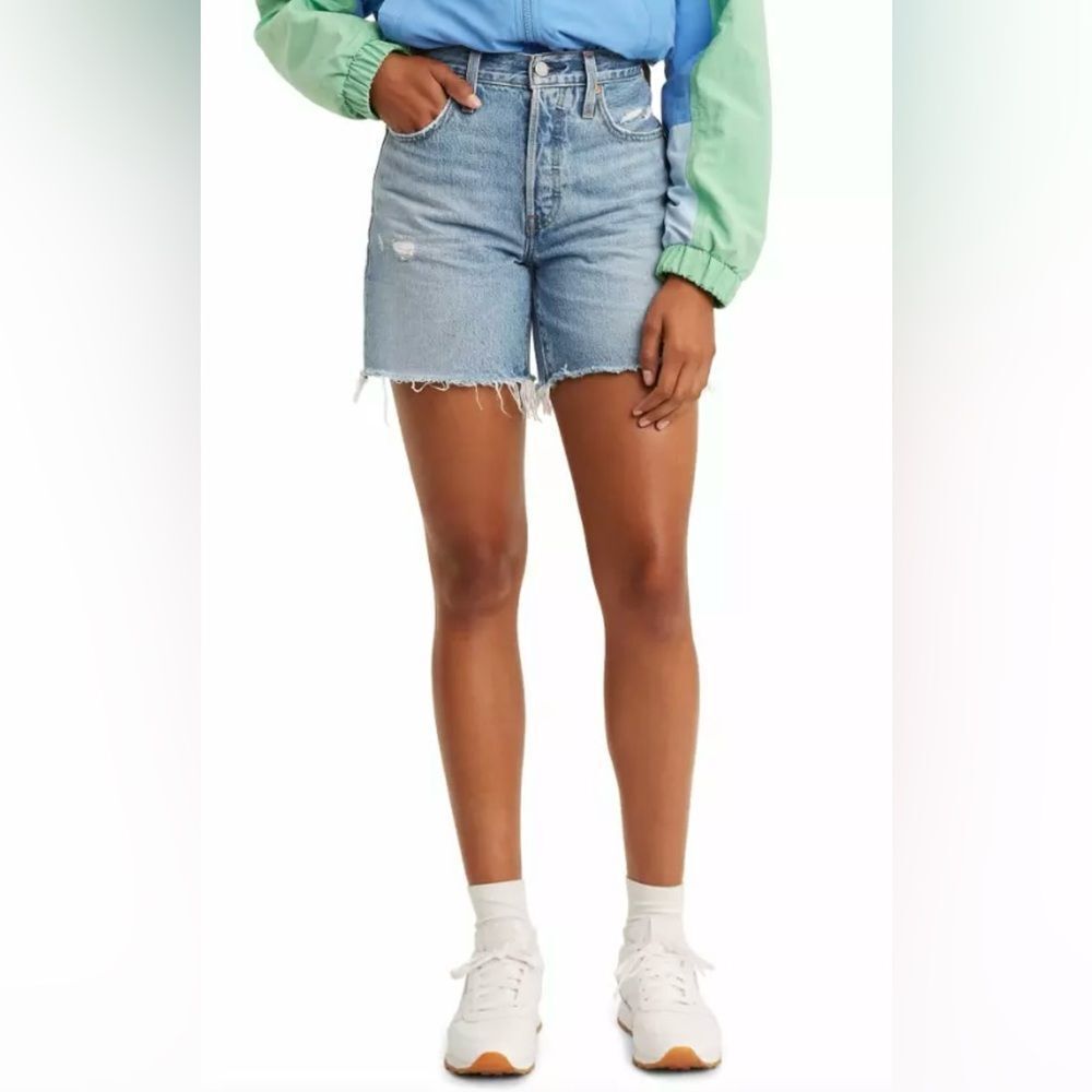 Levi's Light Blue Denim Jean Shorts